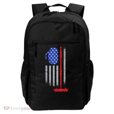 USA Curling Flag Backpack