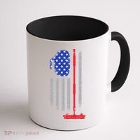 USA Curling Flag Coffee Mug thumb 1