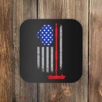 USA Curling Flag Coaster thumb 0