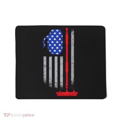USA Curling Flag Mousepad