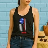 USA Curling Flag Women's Tank Top thumb 2