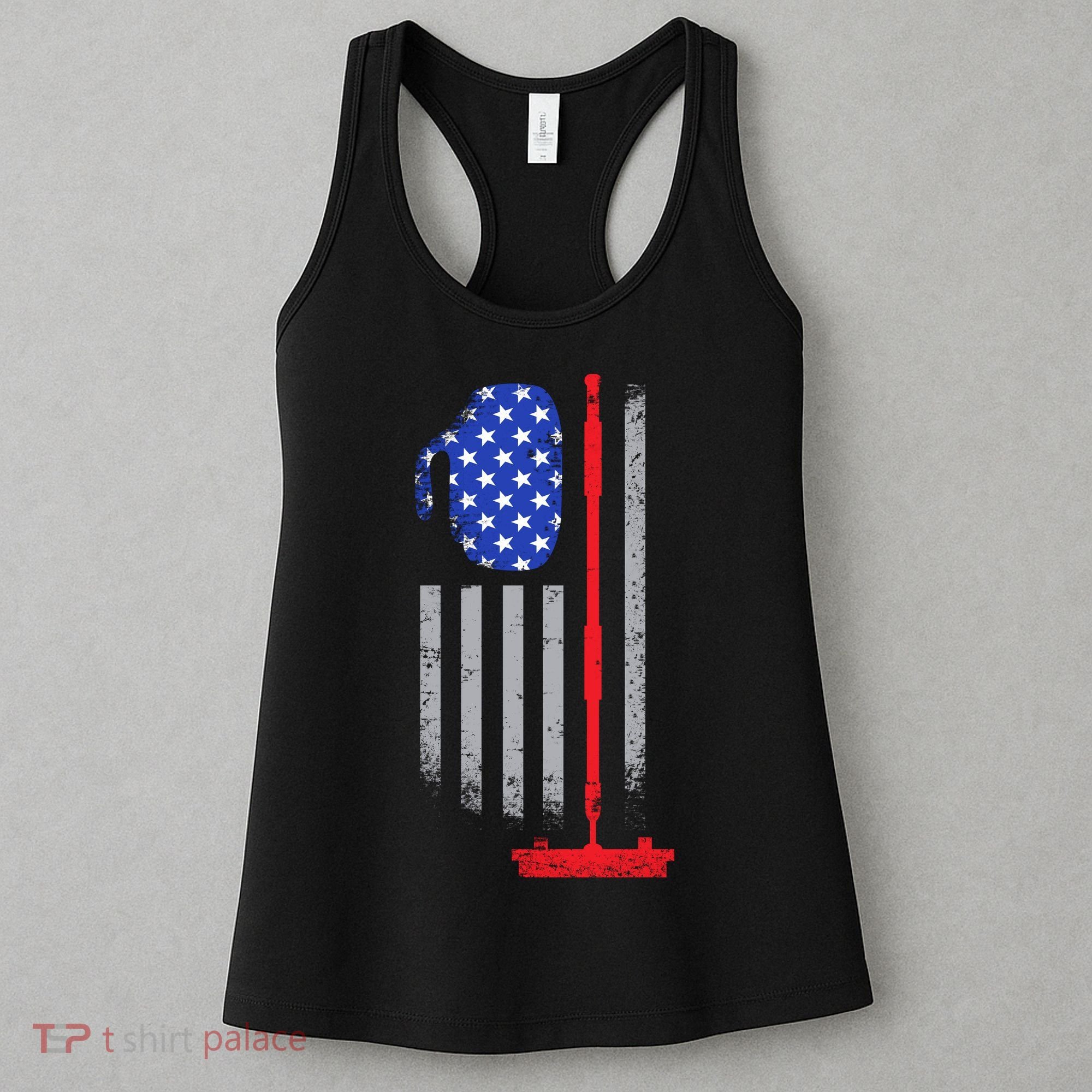 USA Curling Flag Women's Tank Top