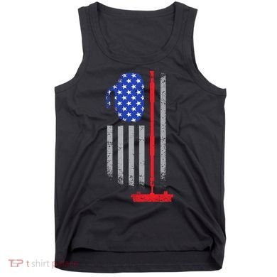 USA Curling Flag Tank Top