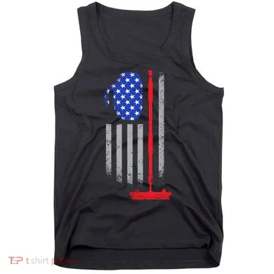 USA Curling Flag Tank Top
