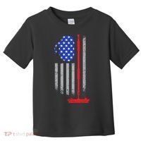 USA Curling Flag Toddler T-Shirt thumb 0