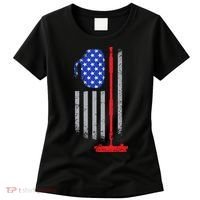 USA Curling Flag Women's T-Shirt thumb 0