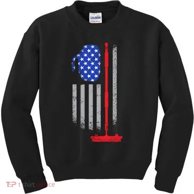 USA Curling Flag Kids Sweatshirt