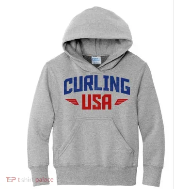 USA Curling Team Kids Hoodie