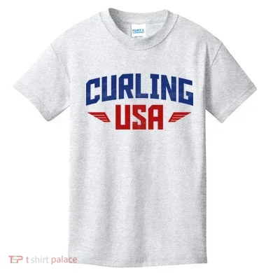 USA Curling Team Kids T-Shirt