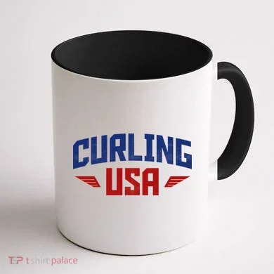 USA Curling Team Coffee Mug back