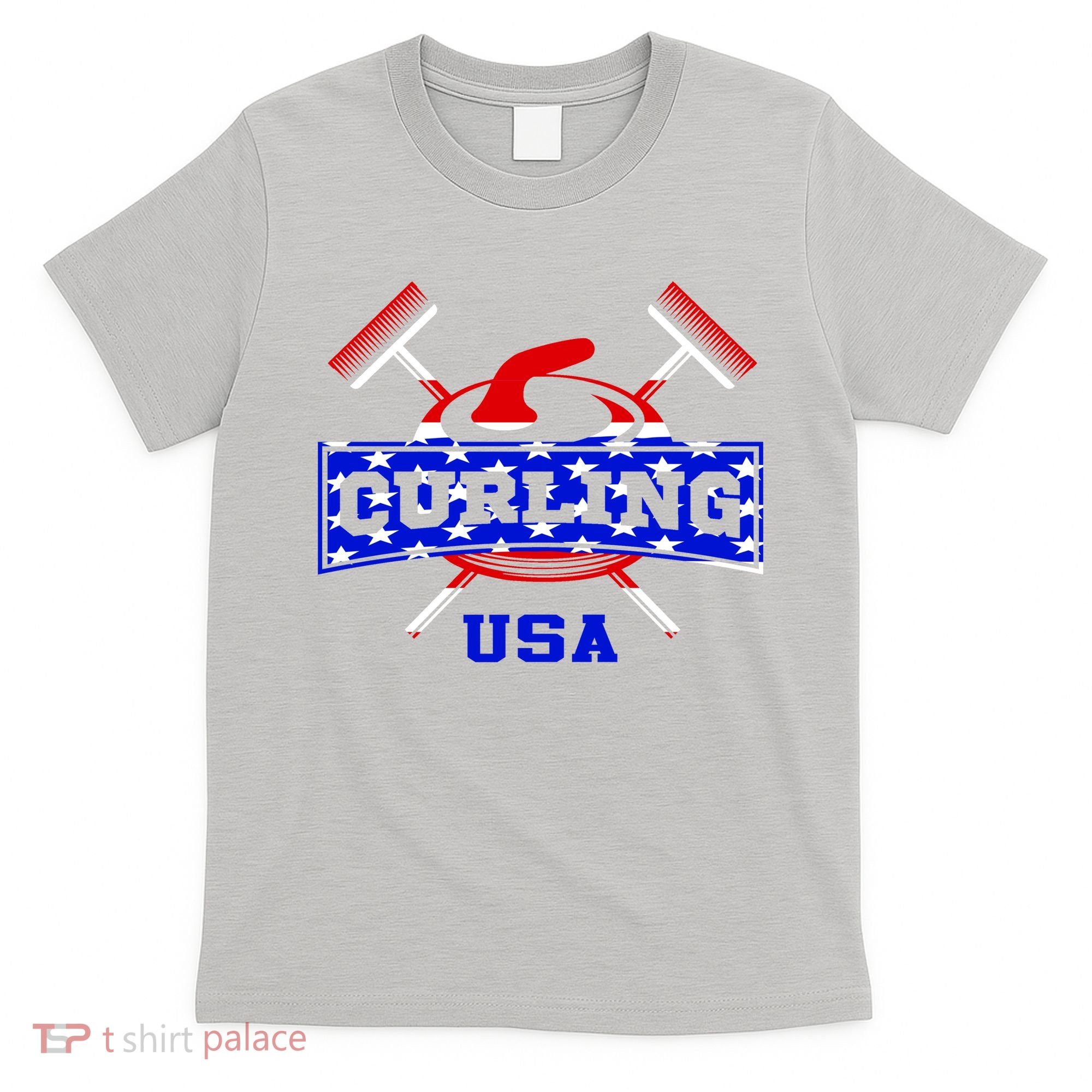 USA Curling Team Champs Winter Sports Games T-Shirt