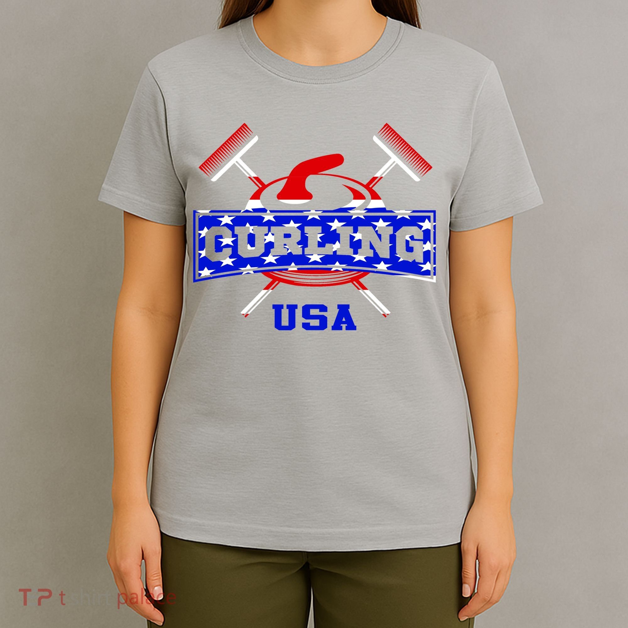 USA Curling Team Champs Winter Sports Games T-Shirt
