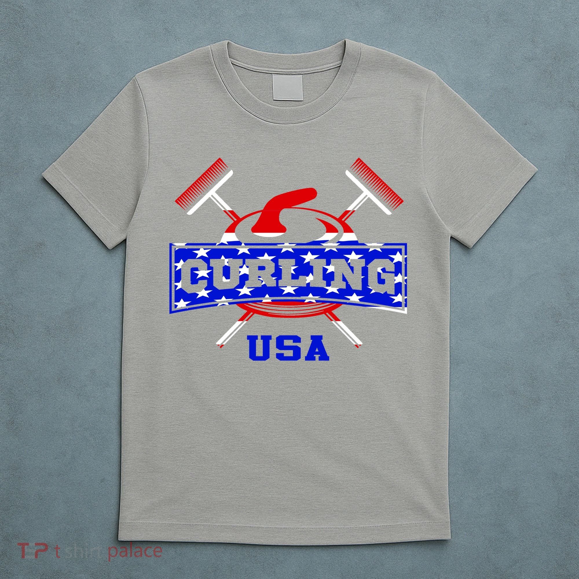 USA Curling Team Champs Winter Sports Games T-Shirt