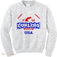 USA Curling Team Champs Winter Sports Games Kids Sweatshirt thumb 0