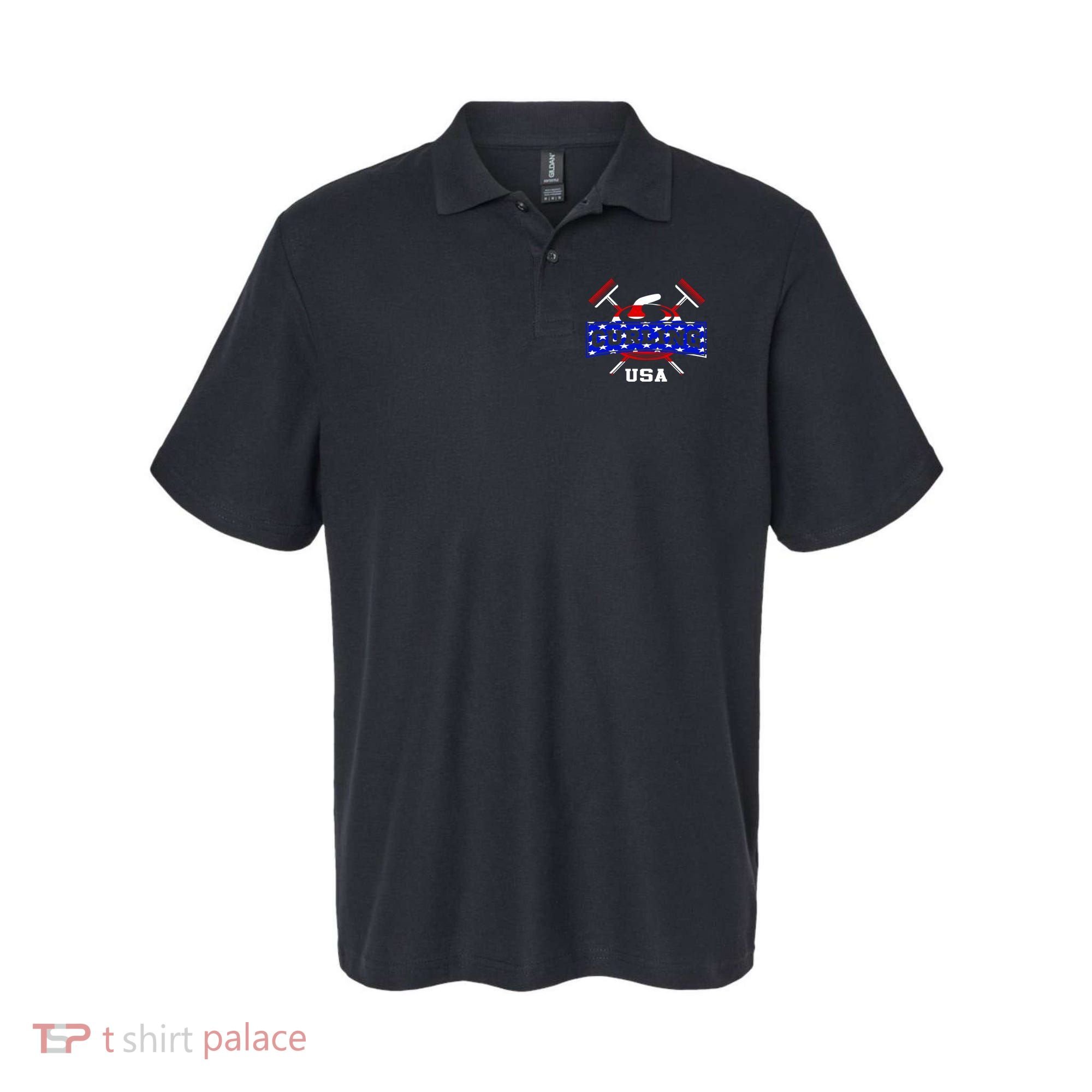 USA Curling Team Champs Winter Sports Games Polo
