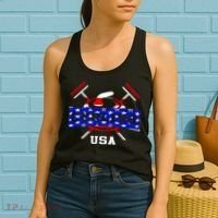 USA Curling Team Champs Winter Sports Games Women's Tank Top thumb 2