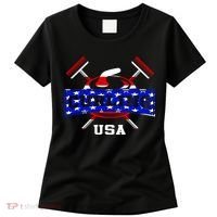 USA Curling Team Champs Winter Sports Games Women's T-Shirt thumb 0