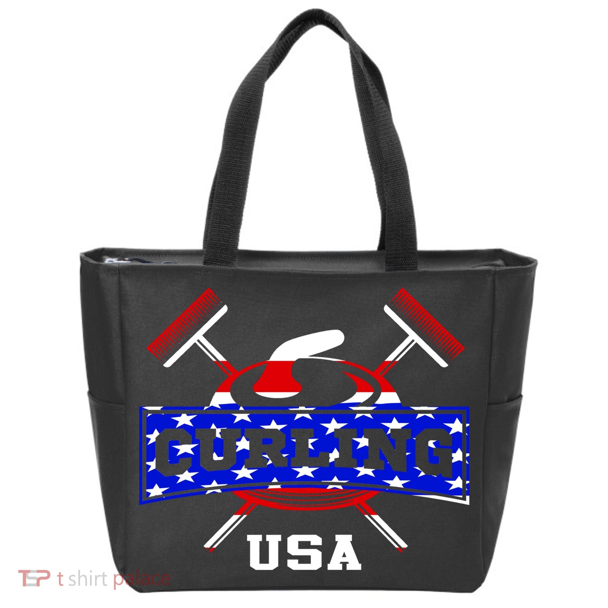 USA Curling Team Champs Winter Sports Games Tote Bag