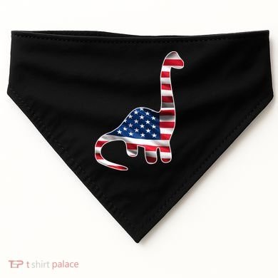 USA Dinosaur American Flag USA-Made Doggie Bandana