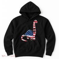 USA Dinosaur American Flag Hoodie thumb 0