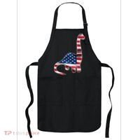 USA Dinosaur American Flag Apron thumb 0