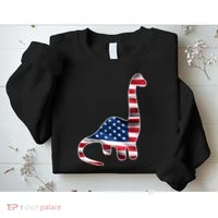 USA Dinosaur American Flag Sweatshirt thumb 2