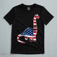 USA Dinosaur American Flag T-Shirt thumb 5