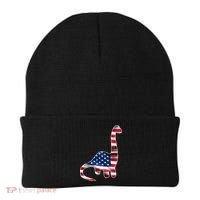 USA Dinosaur American Flag Beanie thumb 0