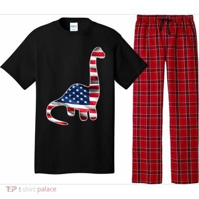 USA Dinosaur American Flag Pajama Set