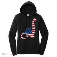 USA Dinosaur American Flag Women's Hoodie thumb 0