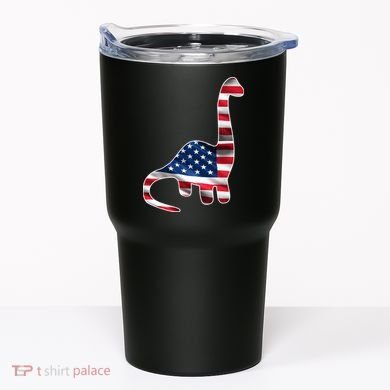 USA Dinosaur American Flag Tumbler