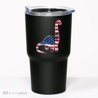 USA Dinosaur American Flag Tumbler thumb 0