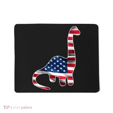 USA Dinosaur American Flag Mousepad