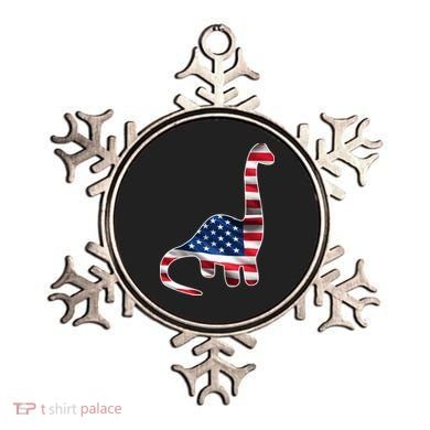 USA Dinosaur American Flag Ornament