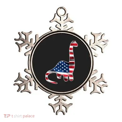 USA Dinosaur American Flag Ornament