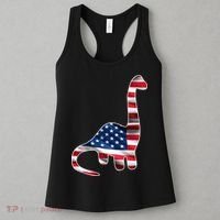 USA Dinosaur American Flag Women's Tank Top thumb 3