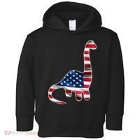 USA Dinosaur American Flag Toddler Hoodie thumb 0