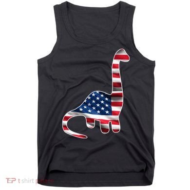 USA Dinosaur American Flag Tank Top