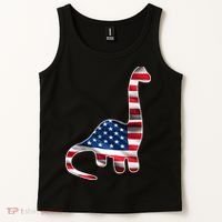 USA Dinosaur American Flag Tank Top thumb 2