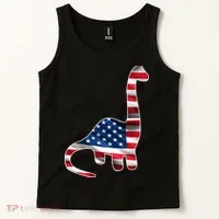 USA Dinosaur American Flag Tank Top thumb 2