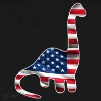USA Dinosaur American Flag Tank Top thumb 6