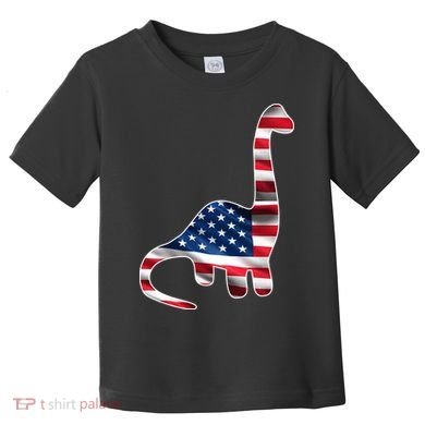 USA Dinosaur American Flag Toddler T-Shirt