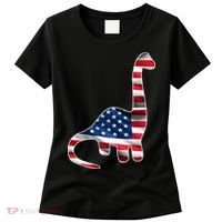 USA Dinosaur American Flag Women's T-Shirt thumb 0