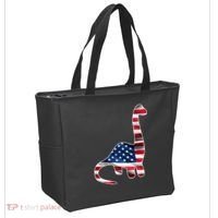 USA Dinosaur American Flag Tote Bag thumb 2