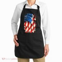 USA Distressed Waving American Flag Apron thumb 2