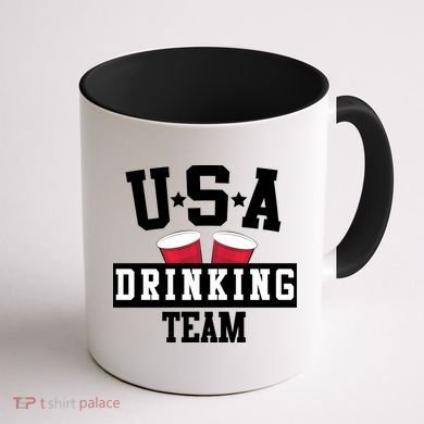 USA Drinking Team Coffee Mug back