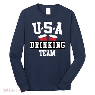 USA Drinking Team Long Sleeve Shirt