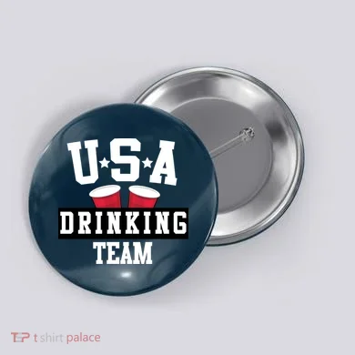 USA Drinking Team Button