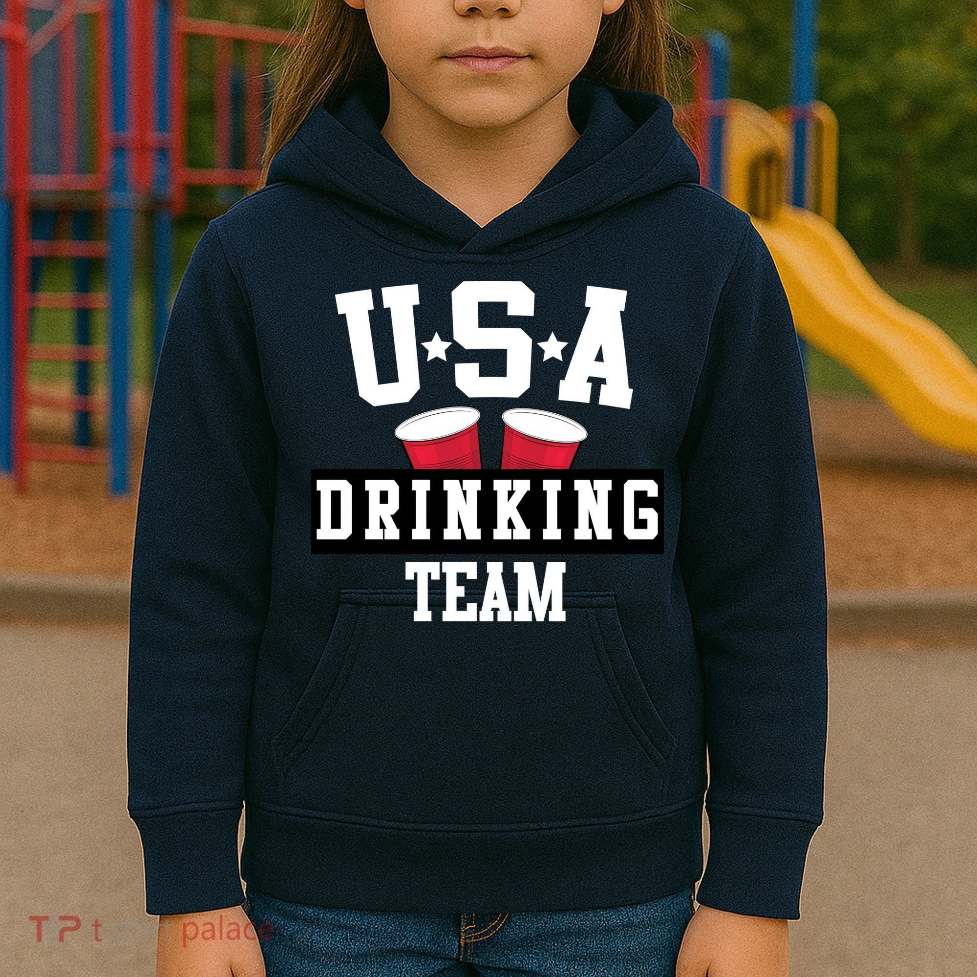 USA Drinking Team Kids Hoodie