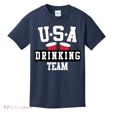 USA Drinking Team Kids T-Shirt